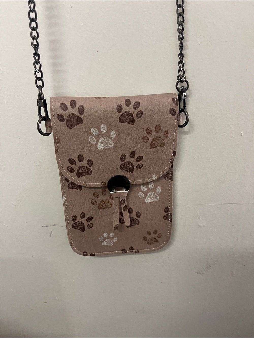 Save the Girls Paw-Print  Crossbody Phone Wallet - Stylish Hands-Free Carry